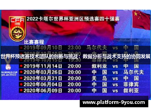 世界杯预选赛技术团队的创新与挑战：数据分析与战术支持的协同发展